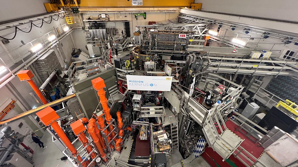 Die Forschungsanlage ASDEX Upgrade im Max-Planck-Institut für Plasmaphysik in Garching bei München. / Foto: Peter Kneffel/dpa