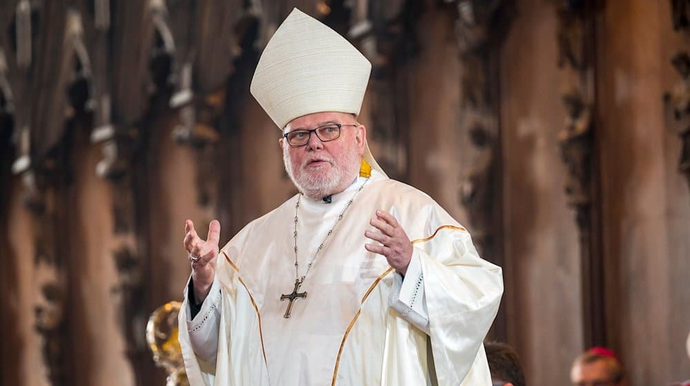 Reinhard Kardinal Marx, Erzbischof von München und Freising, spricht ein Grußwort. / Foto: Daniel Vogl/dpa