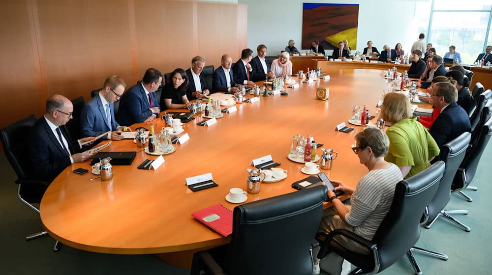 In der Ministerrunde werden Gesetzentwürfe besprochen, bevor sie in den Bundestag gehen.  / Foto: Bernd von Jutrczenka/dpa