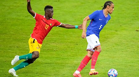 Freiburgs Kiliann Sildillia hat beim olympischen Fußball-Turnier für Frankreich getroffen. / Foto: Julio Cortez/AP/dpa