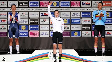 Die Rosenheimerin Antonia Niedermaier (m) wurde beim Giro d'Italia Sechste. / Foto: Jane Barlow/PA Wire/dpa