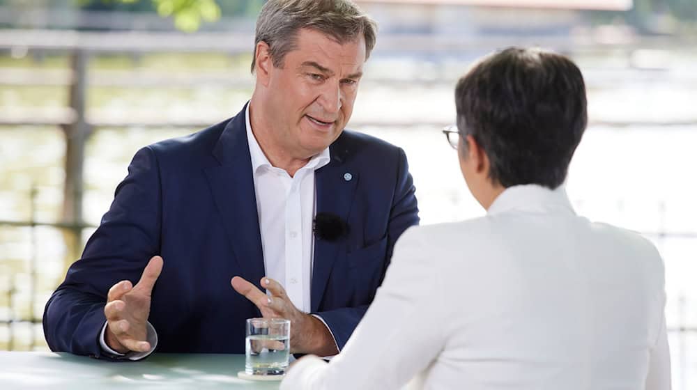 Die Union kann laut Markus Söder bei der nächsten Wahl auf viele Stimmen von Wählern hoffen, die bisher aus Protest die AfD gewählt haben. / Foto: Sebastian Arlt/ZDF/dpa