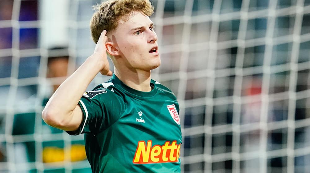  Dominik Kother ist gegen den SV Ried doppelt erfolgreich. / Foto: Uwe Anspach/dpa