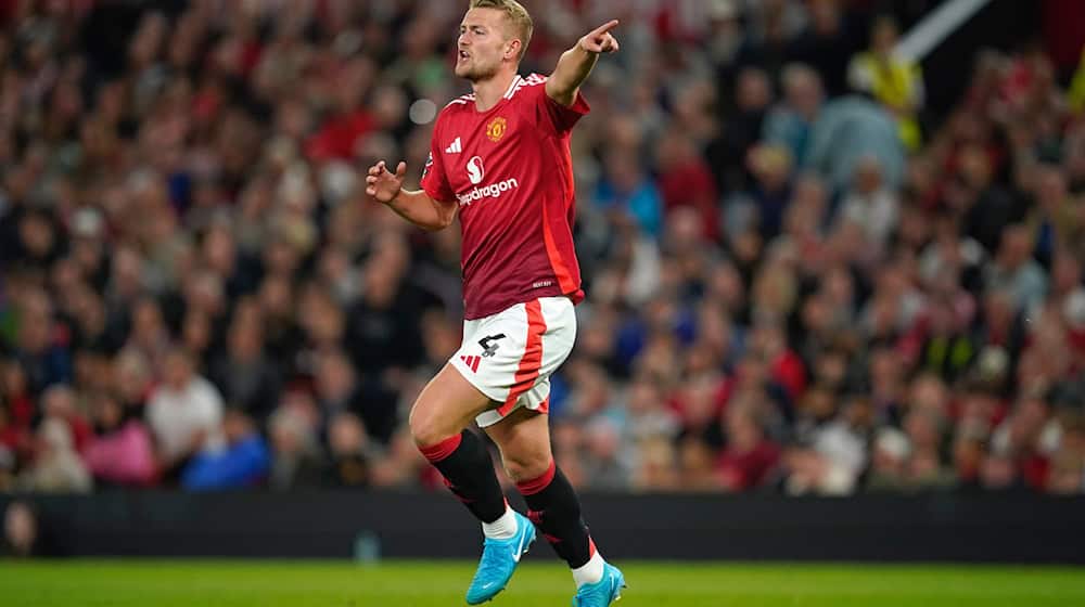 United- statt Bayern-Trikot: Matthijs de Ligt. / Foto: Dave Thompson/AP