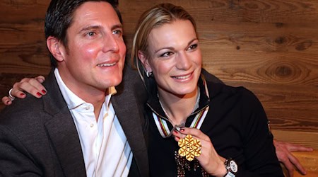 Wollen weiter Freunde bleiben: Maria Höfl-Riesch und Marcus Höfl. (Archivbild) / Foto: picture alliance / dpa