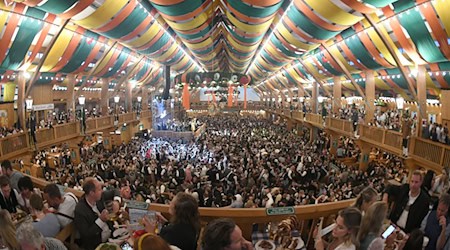 Ein Tisch im Bierzelt gehört für viele Besucherinnen und Besucher des Oktoberfestes dazu. Doch die Verbraucherzentrale warnt vor unseriösen Angeboten für Reservierungen. (Archivfoto)  / Foto: Felix Hörhager/dpa