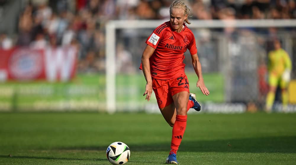 Pernille Harder schoss den FC Bayern gegen Hoffenheim zum Sieg.  / Foto: Sebastian Christoph Gollnow/dpa