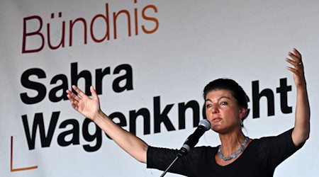 Die nach der Politikerin Sahra Wagenkecht benannte Partei BSW erlebt auch in Bayern Interesse von potenziellen Mitgliedern (Archivbild). / Foto: Martin Schutt/dpa