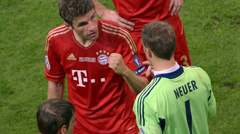 Thomas Müller (l) und Manuel Neuer beim Finale dahoam 2012. / Foto: picture alliance / dpa