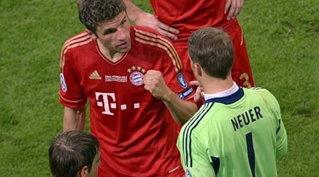 Thomas Müller (l) und Manuel Neuer beim Finale dahoam 2012. / Foto: picture alliance / dpa