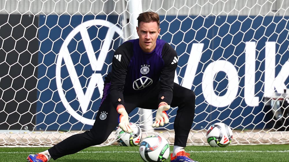 Marc-André ter Stegen beim Training in Herzogenaurach. / Foto: Daniel Karmann/dpa