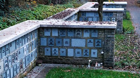 In Bayerns Städten gibt es deutlich mehr Urnenbeisetzungen als Beerdigungen von Särgen. (Archivbild) / Foto: Daniel Karmann/dpa