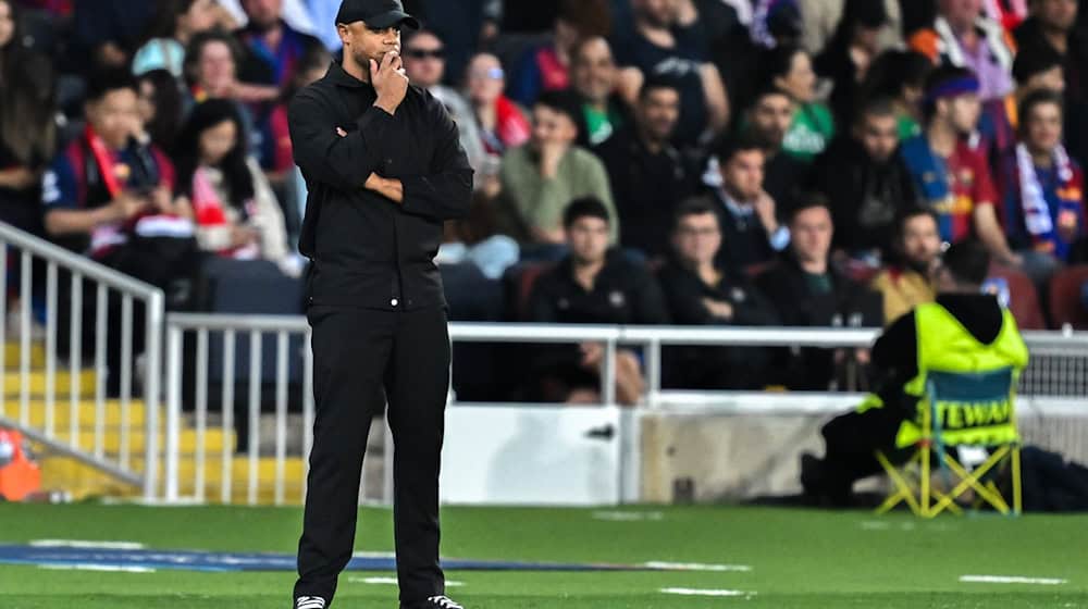 Bitterer Abend in Barcelona: Bayern-Trainer Vincent Kompany. / Foto: Sven Hoppe/dpa