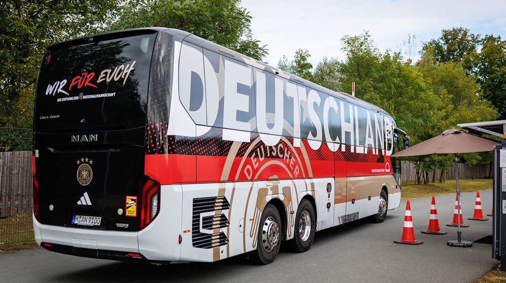 Das DFB-Team ist wieder zurück im Quartier der Heim-EM. / Foto: Daniel Karmann/dpa