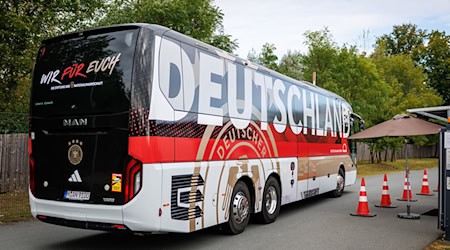 Das DFB-Team ist wieder zurück im Quartier der Heim-EM. / Foto: Daniel Karmann/dpa