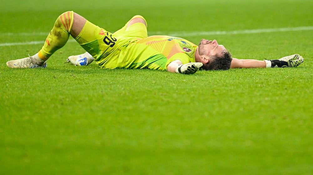 Nürnbergs Torwart Christian Mathenia nach dem Pokal-Aus. / Foto: Uwe Anspach/dpa