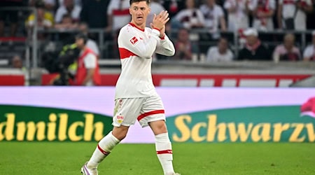 Seit Sommer 2023 beim VfB Stuttgart: Mittelfeldspieler Angelo Stiller. / Foto: Jan-Philipp Strobel/dpa