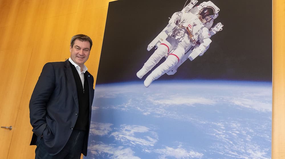 CSU-Chef und «Star Trek»-Fan Markus Söder hat eine Weltraumserie auf X begonnen. / Foto: Peter Kneffel/dpa