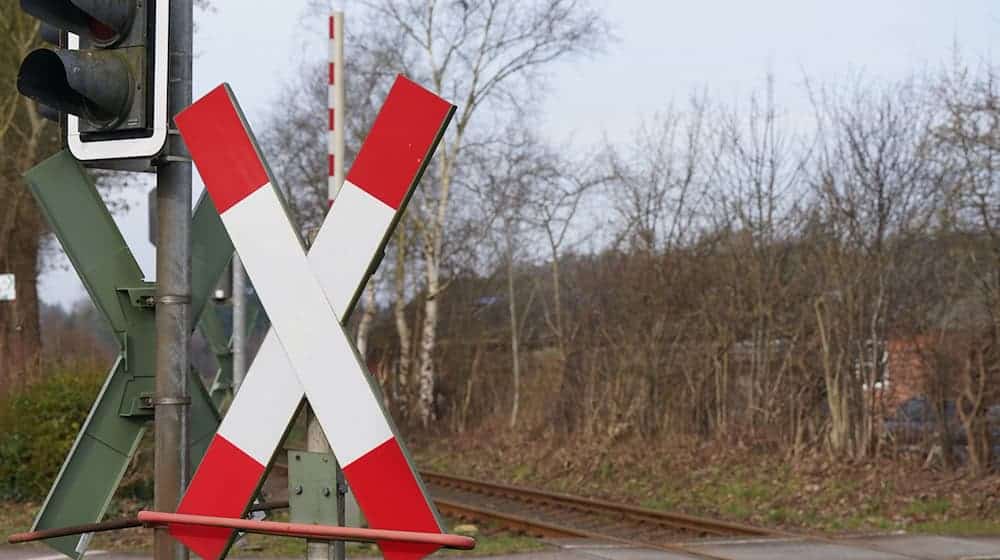 Ein Mann ist mit seinem Auto an einem Bahnübergang von einem Zug erfasst worden. (Symbolbild) / Foto: Marcus Brandt/dpa