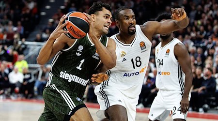 Oscar da Silva (l) machte sein bestes Euroleague-Spiel der Saison. / Foto: Matthias Balk/dpa