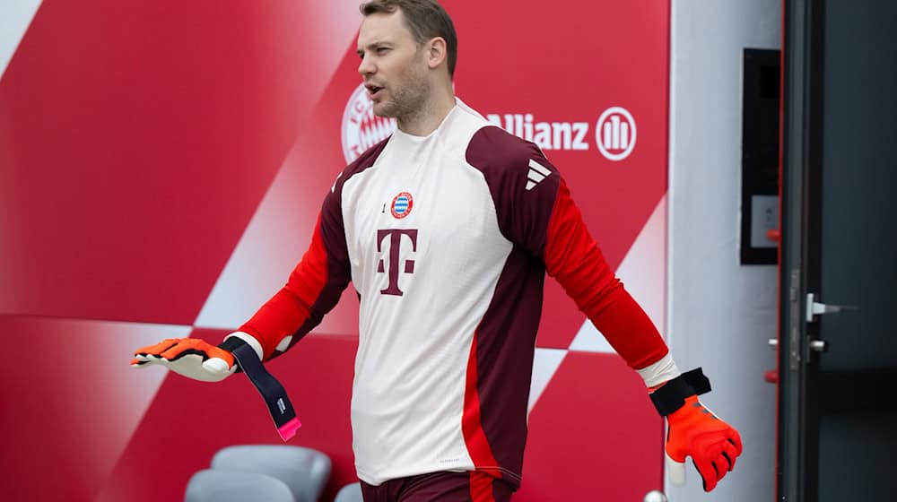 Manuel Neuer musste angeblich das Training abbrechen. / Foto: Sven Hoppe/dpa