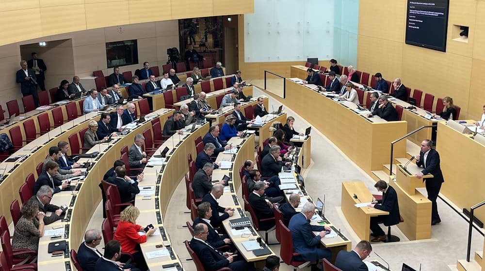 Der Bundestagswahlkampf ist eröffnet - auch im Landtag. / Foto: Christoph Trost/dpa