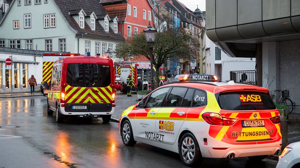 Die Ursache für den Gasaustritt war zunächst noch nicht bekannt. / Foto: Daniel Vogl/dpa