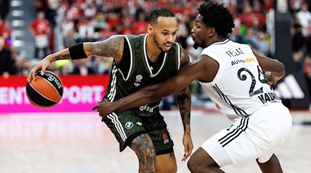 Shabazz Napier trieb Bayern in der zweiten Hälfte gegen Madrid an. / Foto: Matthias Balk/dpa