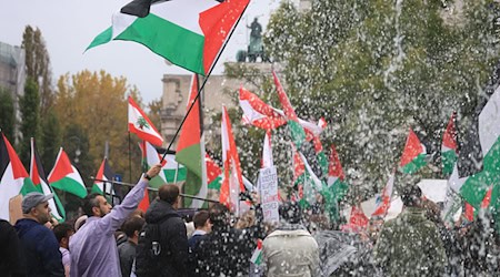 Nach dem Anschlag der Hamas gab es vielerorts propalästinensische Demonstrationen. (Illustration).  / Foto: Karl-Josef Hildenbrand/dpa