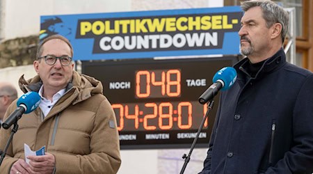 CSU will mit Wirtschaft, Migration und Sicherheit Wähler überzeugen. / Foto: Peter Kneffel/dpa