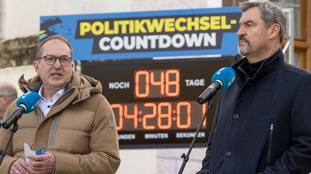 Der Countdown läuft: Die CSU setzt auf einen Regierungswechsel. / Foto: Peter Kneffel/dpa