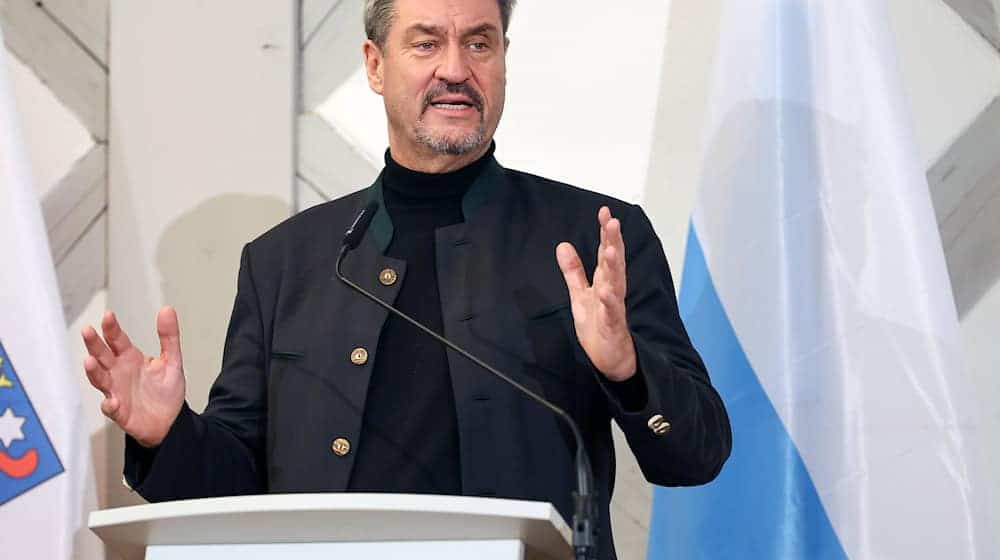 «Stillos und unangemessen»: Markus Söder nimmt den Kanzler ins Visier. (Archivfoto) / Foto: Daniel Löb/dpa