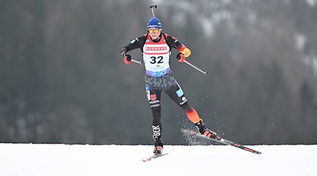 Justus Strelow wird im Einzel in Ruhpolding bester Deutscher. / Foto: Sven Hoppe/dpa