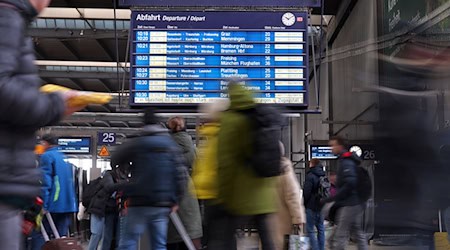 Am Münchner Hauptbahnhof kam es im Feierabendverkehr vereinzelt zu Verspätungen. (Archivbild) / Foto: Karl-Josef Hildenbrand/dpa