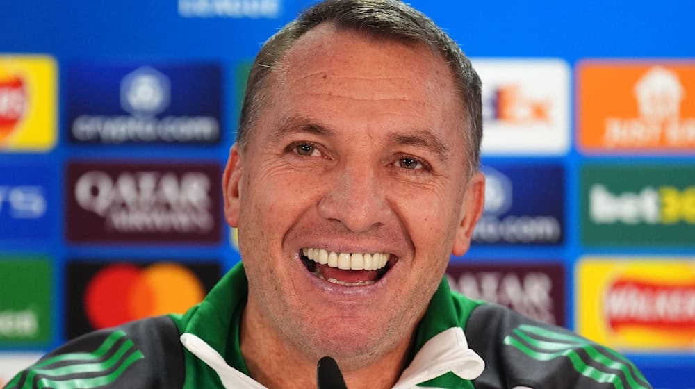 Celtic-Coach Brendan Rodgers spricht von einem «Riesenspiel» für seine Mannschaft in München. / Foto: Andrew Milligan/PA Wire/dpa