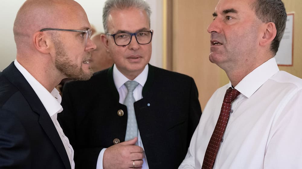 Das schlechte Ergebnis der Freien Wähler bei der Bundestagswahl basiert nach Lesart einiger junger Abgeordneter der Partei im bayerischen Landtag um Digitalminister Fabian Mehring (links) auf einer Strategie, die zu sehr auf den ländlichen Raum setzt. (Archivbild) / Foto: Sven Hoppe/dpa