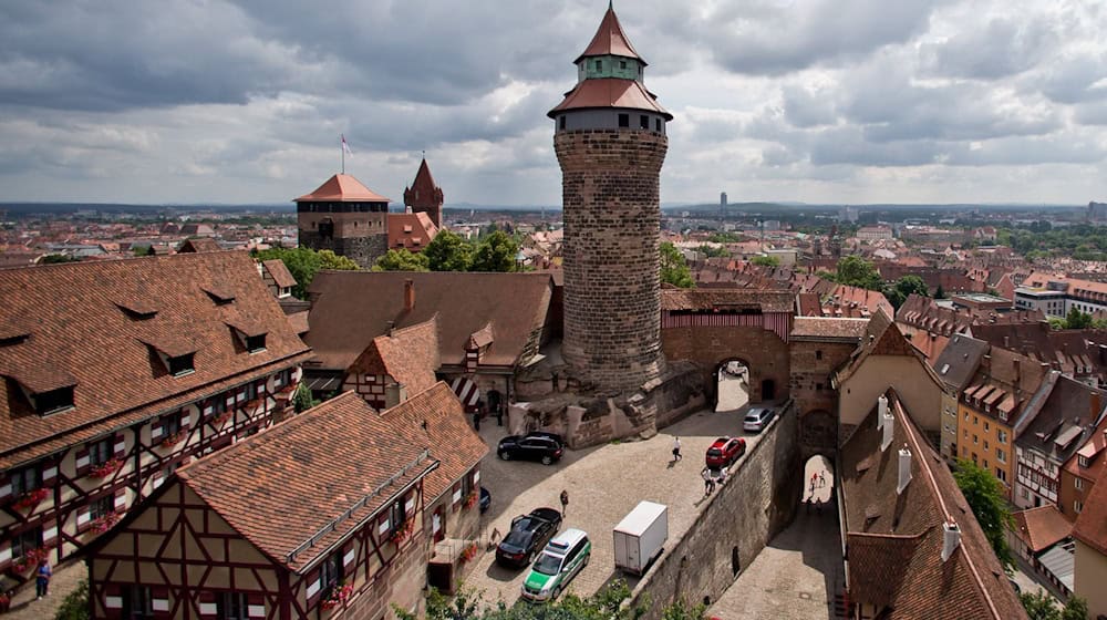 Auch dieses Jahr wird auf der Nürnberger Kaiserburg gebrütet. (Archivbild) / Foto: Daniel Karmann/dpa