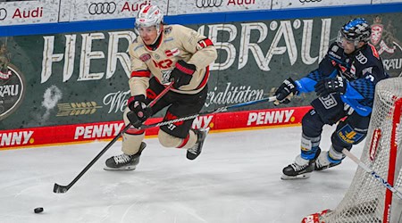 Kenny Agostino (r) bleibt in Ingolstadt. / Foto: Armin Weigel/dpa