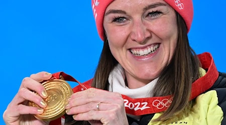 Die ehemalige Biathletin Denise Herrmann-Wick erwartet zum zweiten Mal Nachwuchs.  / Foto: Angelika Warmuth/dpa