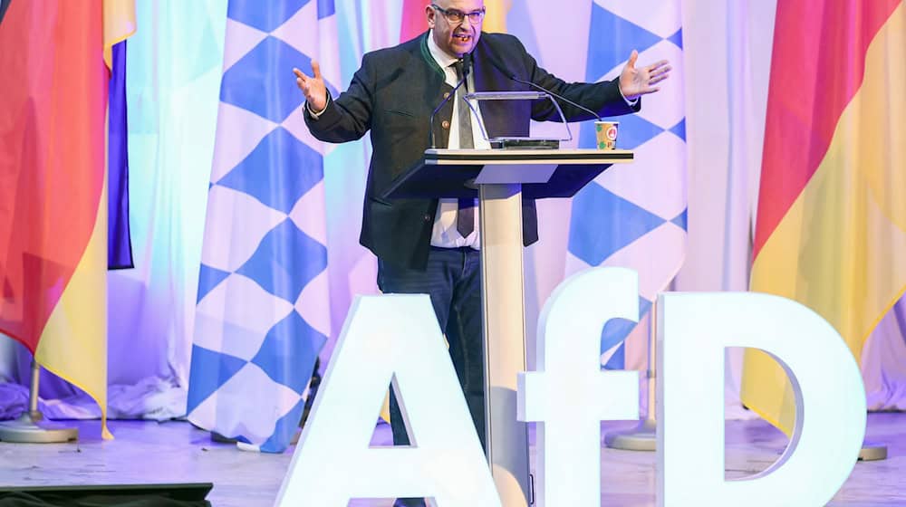 AfD-Landeschef Stephan Protschka hält die Einstufung seiner Partei als rechtsextremistisch für ein politisches Manöver (Archivbild).  / Foto: Daniel Löb/dpa