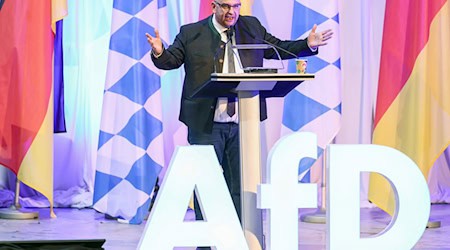 AfD-Landeschef Stephan Protschka hält die Einstufung seiner Partei als rechtsextremistisch für ein politisches Manöver (Archivbild).  / Foto: Daniel Löb/dpa