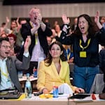 Susanne Seehofer nach ihrer Wahl ins FDP-Präsidium / Foto: Bernd von Jutrczenka/dpa
