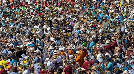 Der Landesposaunentag feierte dieses Jahr sein 50-jähriges Jubiläum.  / Foto: Stefan Puchner/dpa