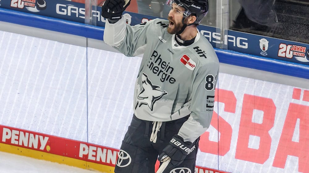 Alexandre Grenier stand mit den Haien im Finale. / Foto: Andreas Gora/dpa