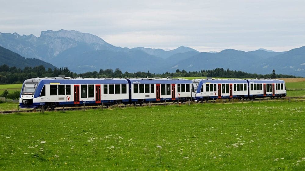 Auf der Strecke von München ins Oberland herrscht derzeit Stillstand. (Archivbild) / Foto: Angelika Warmuth/dpa