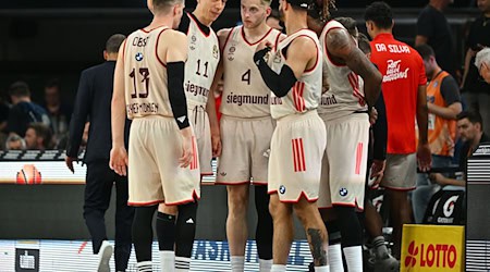 Gewannen Spiel vier der Finalserie deutlich: Die Basketballer des FC Bayern. / Foto: Jan-Philipp Strobel/dpa