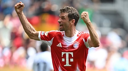 Jubelt in Cincinnati: Thomas Müller. / Foto: Sven Hoppe/dpa