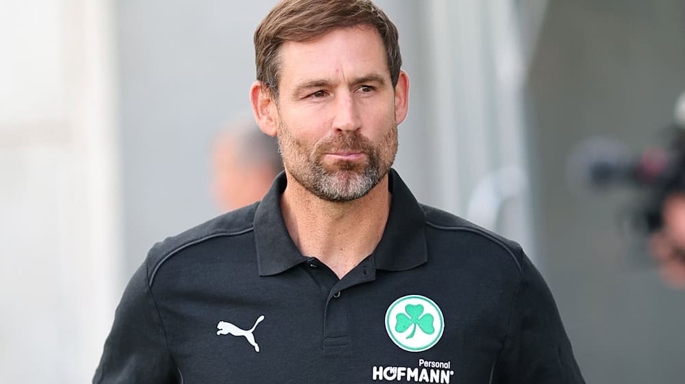 Greuther Fürth und Thomas Kleine haben ihren ersten Test gewonnen. / Foto: Daniel Karmann/dpa