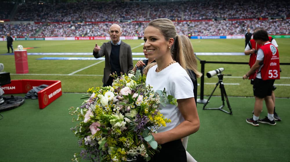 Melanie Leupolz beendet ihre Laufbahn als Fußballerin. / Foto: Sebastian Christoph Gollnow/dpa