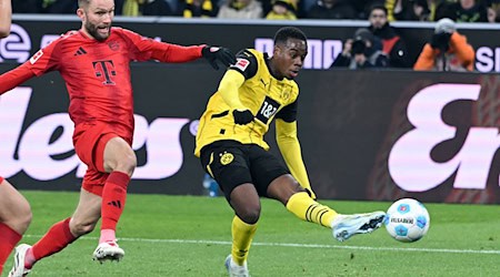 Laut Medienberichten ist Bayern München an Dortmunds Jamie Gittens interessiert / Foto: Federico Gambarini/dpa